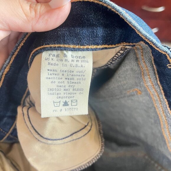 Rag & Bone Size 26 Skinny 98% Cotton Skinny Jean - Picture 6 of 7